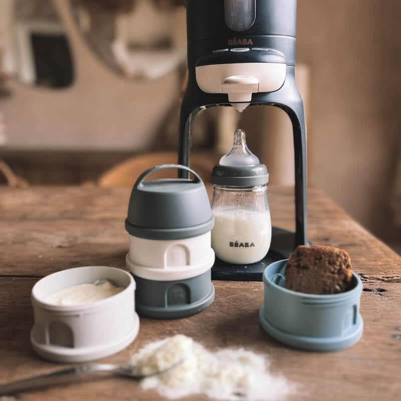 Beaba Formula & Snacks Container - Mineral Grey/Blue