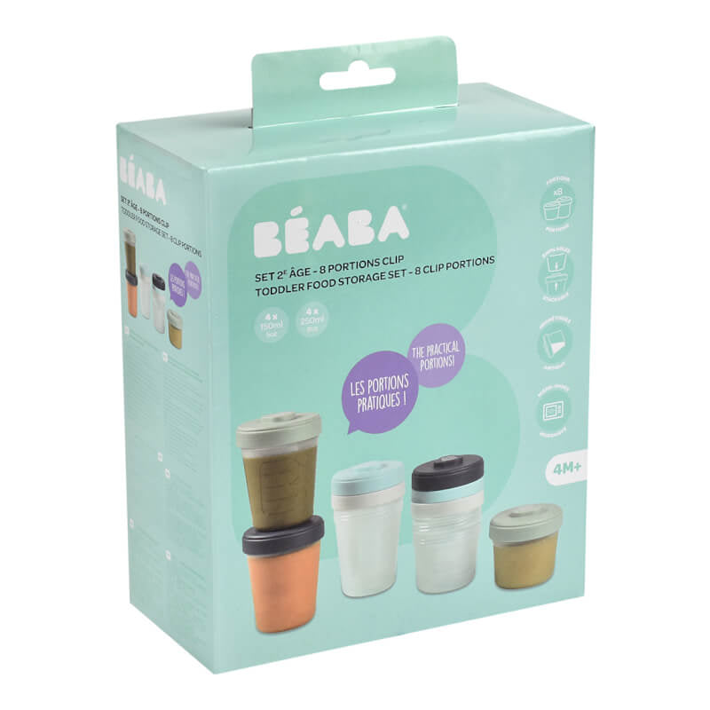 Beaba Toddler Food Storage Set - 8 Clip Portions