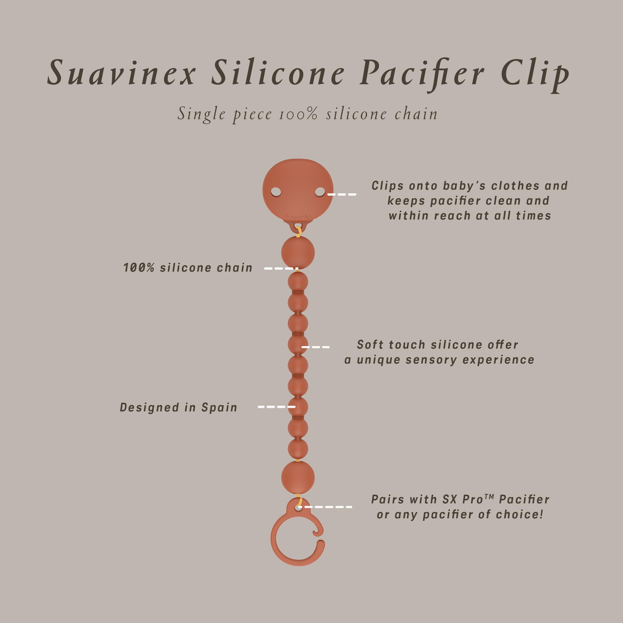 Colour Essence Silicone Bobble Soother Clip