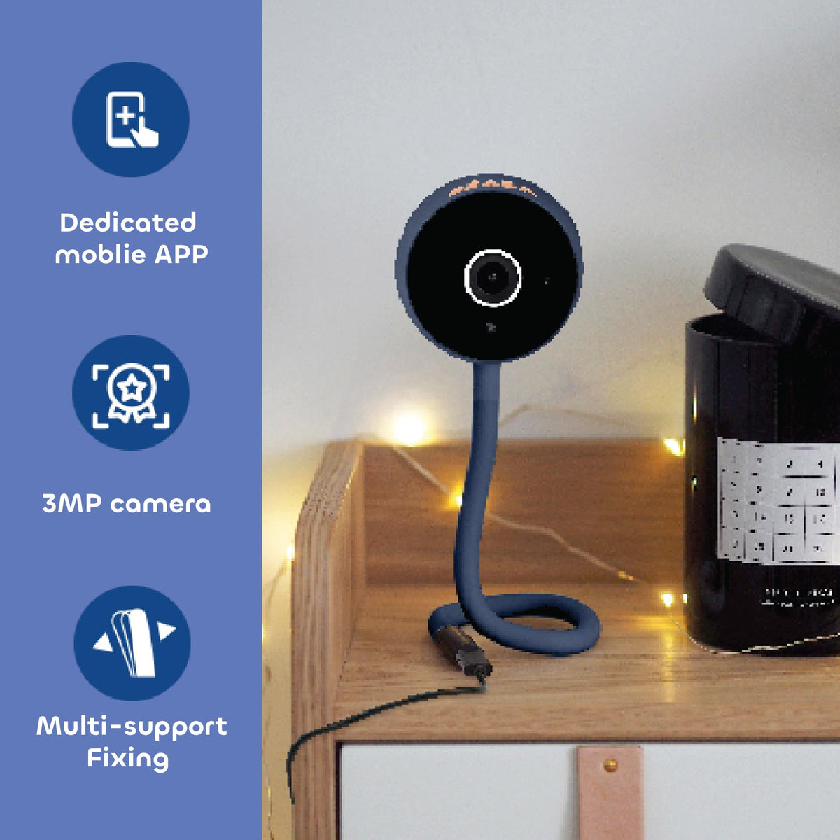 Zen Connect Video Baby Monitor - Night Blue