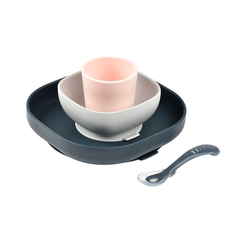 Silicone Suction Meal Set - Night Blue