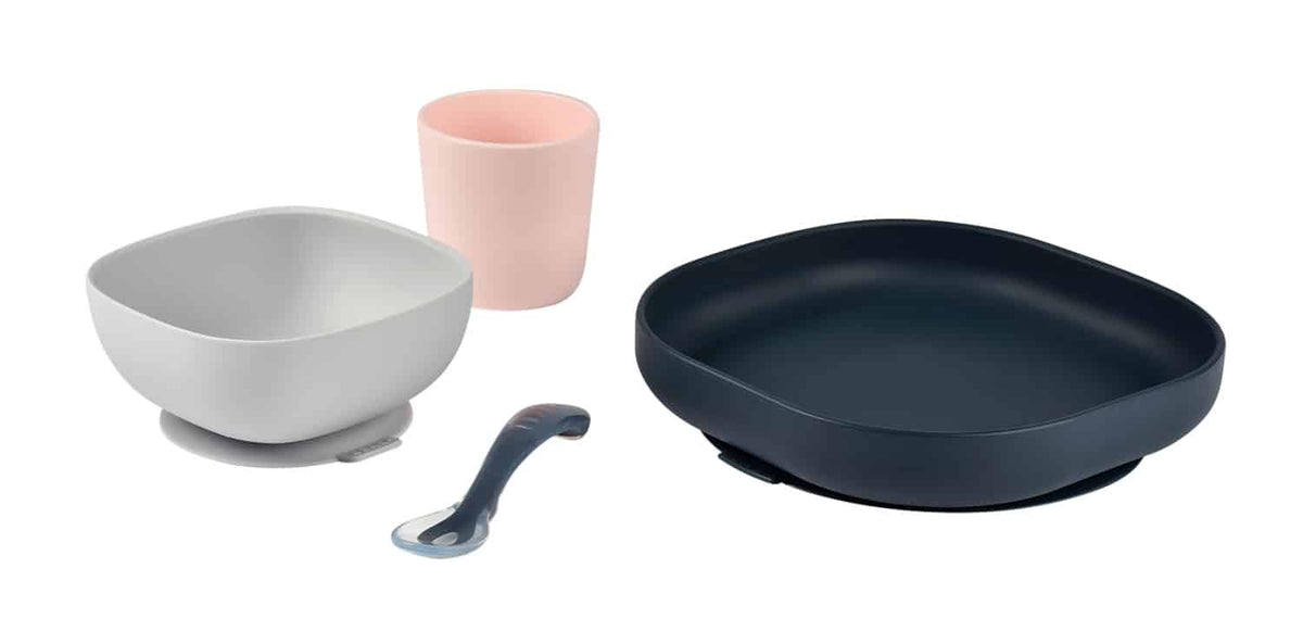 Silicone Suction Meal Set - Night Blue