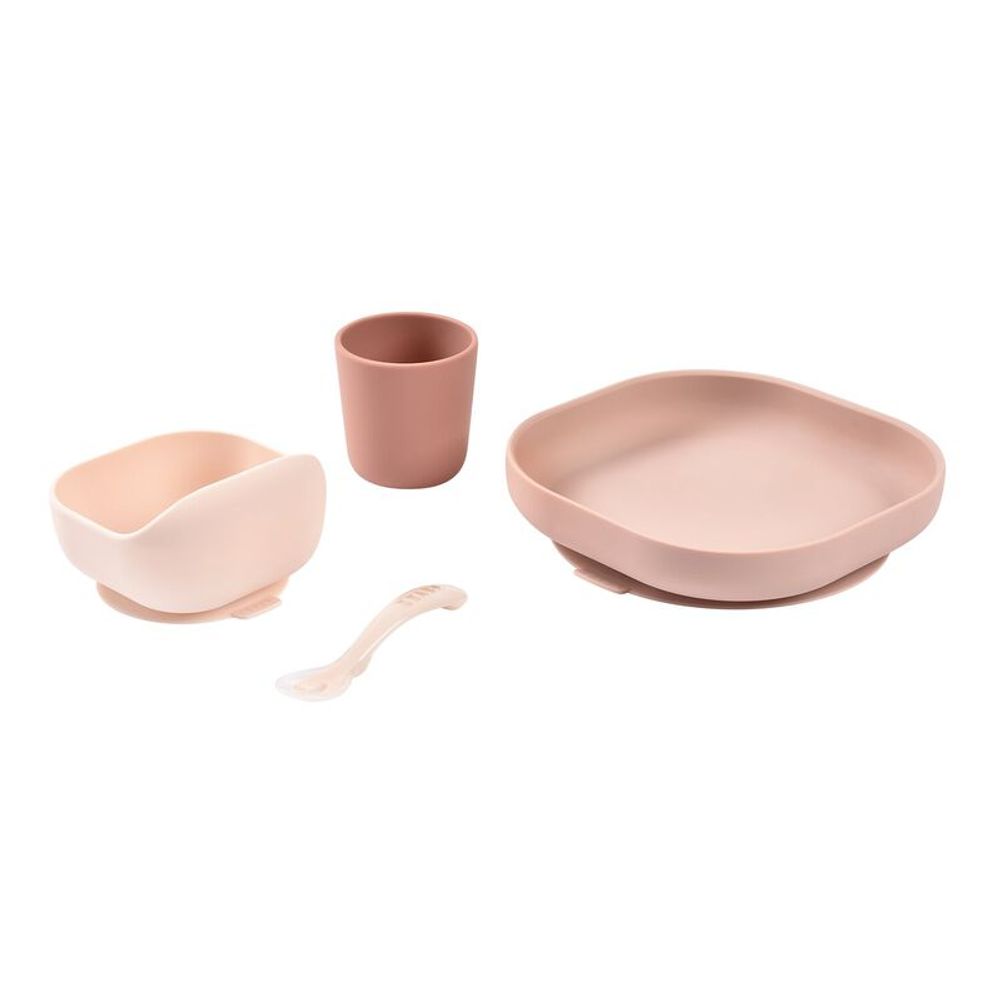 Cotton Candy Silicone Suction Meal Set