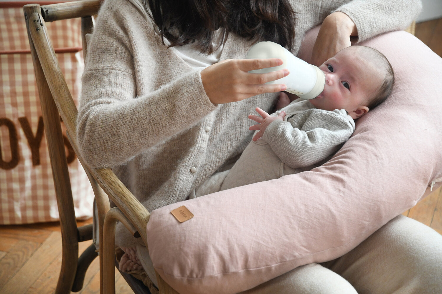 Big Flopsy Linen Nursing Pillow
