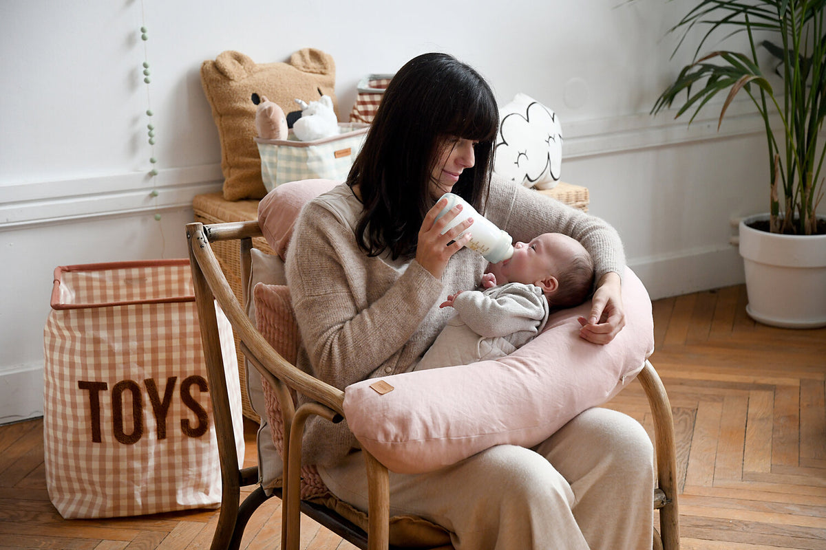 Big Flopsy Linen Nursing Pillow