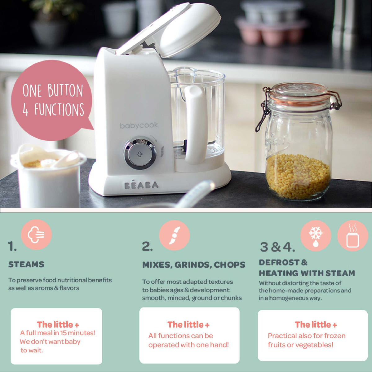 Babycook Solo Baby Food Maker - Clay