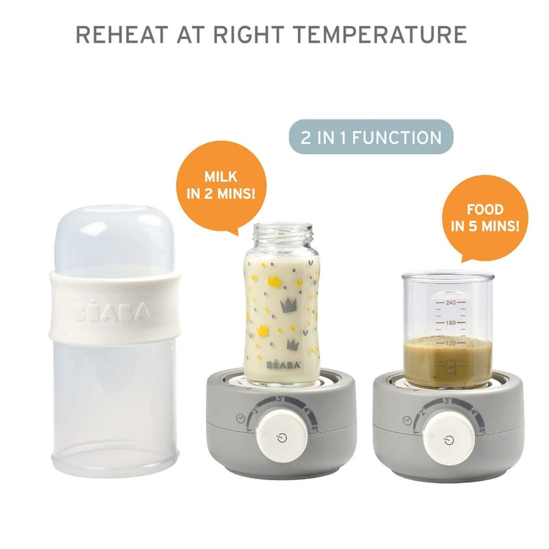Beaba BabyMilk Bottle Warmer and Steriliser - Grey