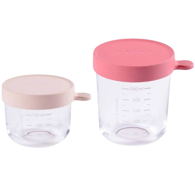 Beaba Glass & Silicone Containers 2 Pack 150ml & 250ml