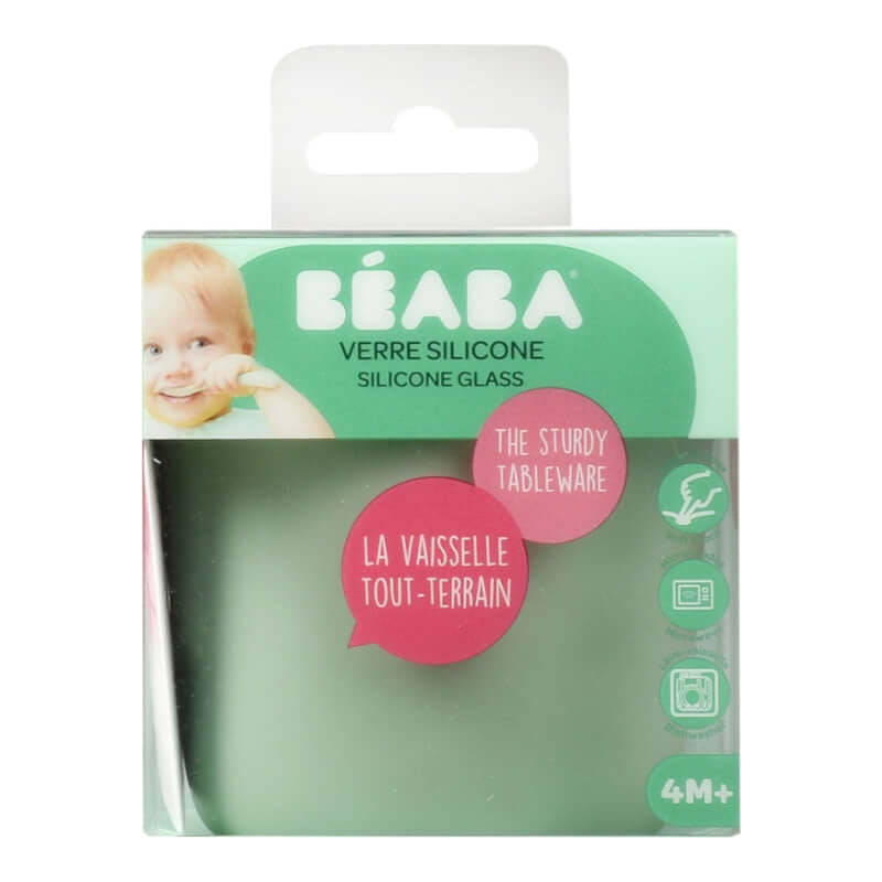 Beaba Silicone Anti-Slip Cup - Sage Green