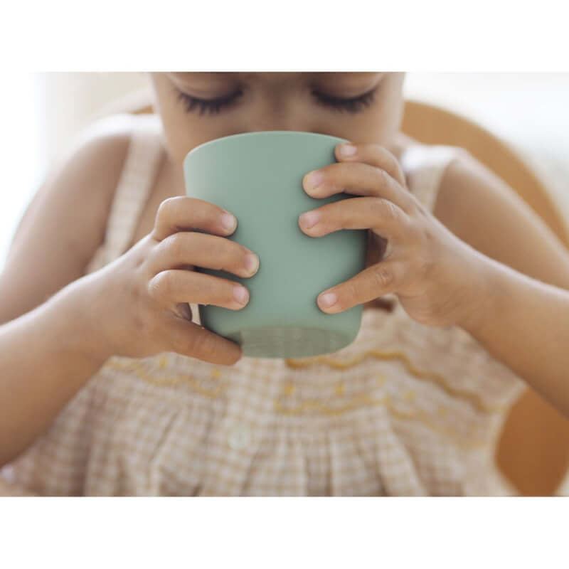 Beaba Silicone Anti-Slip Cup - Sage Green