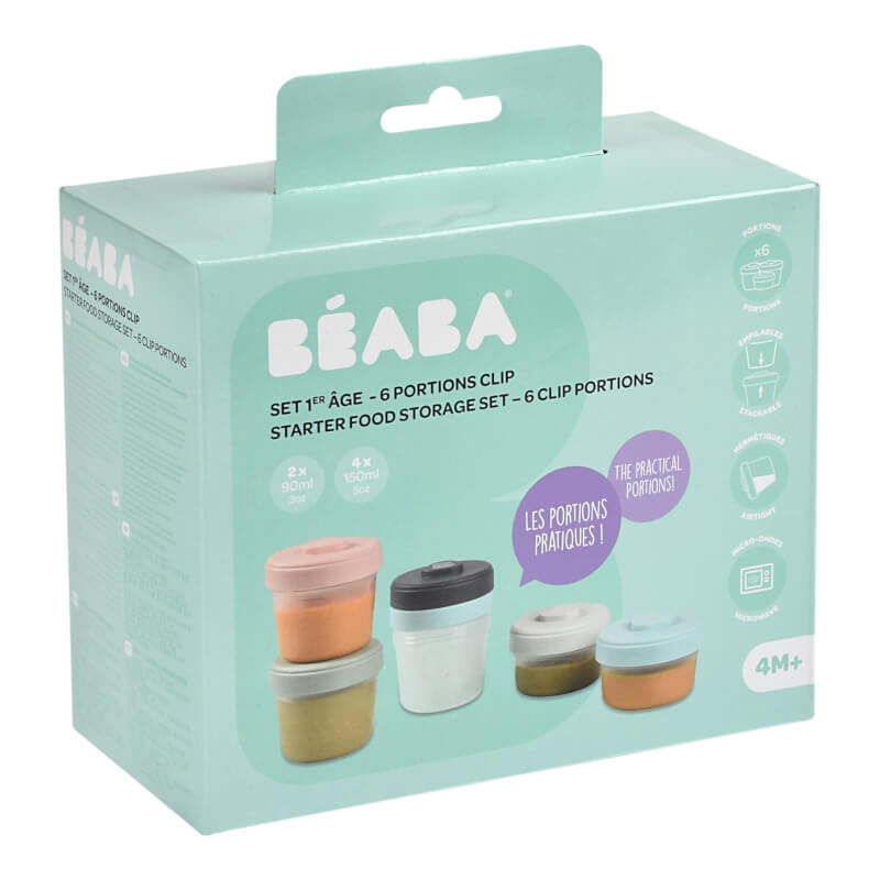 Beaba Starter Food Storage Set - 6 Clip Portions
