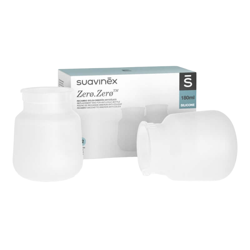 Suavinex Zero Zero Bottle Replacement Anti Colic Silicone Bag - 180ml