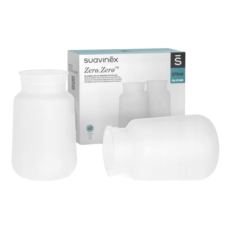 Suavinex Zero Zero Bottle Replacement Anti Colic Silicone Bag - 270ml
